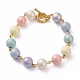 Bracelets de perles acryliques ronds de style peint à la bombe BJEW-JB05815-06-1