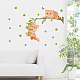 塩ビウォールステッカー  壁飾り用  猫の模様  350x580mm DIY-WH0228-419-3