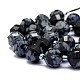 Granos de obsidiana de copos de nieve naturales hebras G-K306-A21-10mm-3