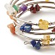 5-Loop Natural Mixed Stone Chip Beaded Wrap Bracelets for Women BJEW-JB01517-11-5