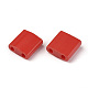 MIYUKIティラビーズ  日本製シードビーズ  2穴  （tl408)不透明な赤  5x5x1.9mm  穴：0.8mm  約1180個/袋  100 G /袋 SEED-L009-L-F06-3