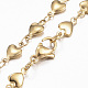 304 Stainless Steel Heart Link Chain Jewelry Sets X-SJEW-H103-A-01G-4