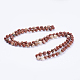 Collane di perline naturali di diaspro rosso NJEW-P202-36-A27-1