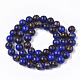 Assembled Bronzite and Natural Lapis Lazuli Beads Strands G-S366-026A-2