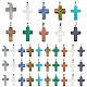Крест драгоценных камней подвески наборы G-PH0027-01-2