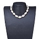 Colliers de perles coquille cauris NJEW-JN02397-01-5