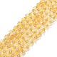 Chapelets de perles de citrine naturelle G-P463-11-1