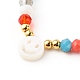 Braccialetti di perline intrecciate con filo di nylon placcato in vetro per mamma e figlia BJEW-JB06359-01-11