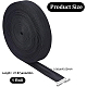 Benecreat 65.6フィート ブラック ポリエステル ハット スウェットバンド  1.2 インチ幅の帽子ライナーテープ吸収性汗帽子ライナー縫製クラフトアクセサリー野球ゴルフ帽子  厚さ0.5mm FIND-BC0003-67A-2