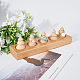 SUPERFINDINGS 1 Set with 5Pcs Cones Burlywood Wooden Finger Ring Stand Wooden Ring Display Stand Ring Holder Showcase Display Stand for Ring Organizer Jewelry Show Storage RDIS-WH0011-24-3