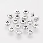 Tibetan Style Spacer Beads, Lead Free & Cadmium Free, Donut, Antique Silver, 6x2mm, Hole: 2.5mm