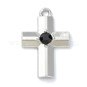 Сплав покрытия стойки с черными подвесками со стразами FIND-Z051-04P-04