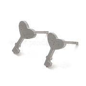 Серьги-гвоздики из нержавеющей стали 304 EJEW-P244-03P