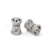 Латунные микро проложить кубического циркония бусы KK-U052-22P
