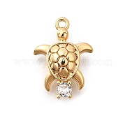 Латунные подвески из прозрачного кубического циркония KK-C096-14A-G