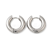 Серьги-кольца Huggie Hoop из нержавеющей стали 202 EJEW-O087-08L-P