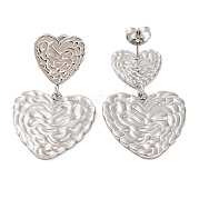 Серьги-гвоздики из нержавеющей стали 304 EJEW-G395-24P
