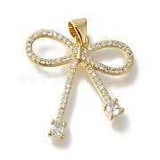 Подвеска с бантом из латуни KK-U019-28G
