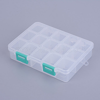 Wholesale SUPERFINDINGS 3 Pack Clear Plastic Beads Storage Containers Boxes  with Lids 19.8x12.3x1.7cm Small Rectangle Plastic Organizer Storage Cases  for Beads Cards Cotton Swab Ornaments Craft 