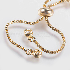 Bracelets en zircone cubique à micro-cuivré en laiton réglable&nbsp;BJEW-G588-01