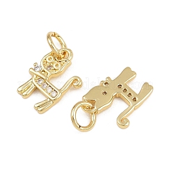 Pendentifs avec zircon cubiques à micro-pavés en laiton&nbsp;KK-A269-63G