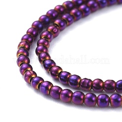 Chapelets de perles en verre électroplaqué&nbsp;EGLA-K014-A-FP03