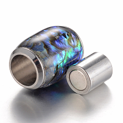 Fermoirs magnétiques en acier inoxydable 304 émaillé avec emembouts collées&nbsp;STAS-E136-60B