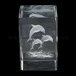 3D-Tierglasfigur mit Lasergravur&nbsp;DJEW-R013-01F