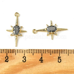 Pendentifs avec zircon cubiques à micro-pavés en laiton&nbsp;KK-M277-08G-01