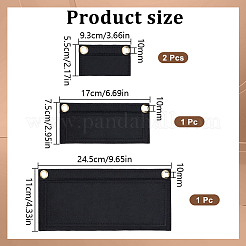 4 Stück rechteckiger Filz-Taschen-Organizer-Einsatz&nbsp;FIND-DR0001-97A