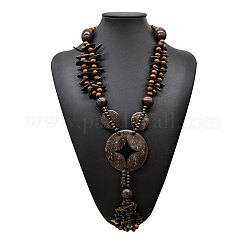 Collana lunga con ciondolo a forma di ciambella etnica&nbsp;WGD9A0D-03
