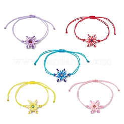Braccialetti a maglie in nylon regolabili&nbsp;BJEW-MZ00162