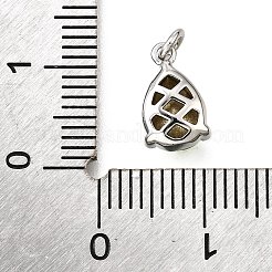 Messing Glas Anhänger / charms&nbsp;KK-V011-31P