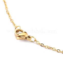 Colliers pendentifs en acier inoxydable 304&nbsp;NJEW-O122-09B-G