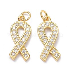 Pendentifs en laiton zircon cubique transparent&nbsp;ZIRC-L100-119G