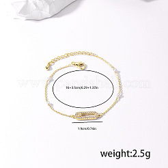 Bracciali a maglie rettangolari in ottone&nbsp;SV9827