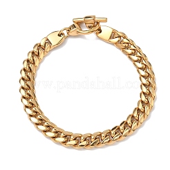 Bracelets à maillons cubains en acier inoxydable 304 pour femmes&nbsp;BJEW-G779-03G