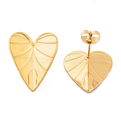 Boucles d'oreilles à tige en acier inoxydable 304 avec placage ionique (IP) pour femmes&nbsp;EJEW-L272-034G-01