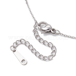 Collares colgantes con chips de piedras preciosas de color degradado&nbsp;NJEW-JN05073