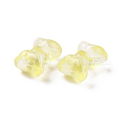 Perles de verre peintes par pulvérisation transparent&nbsp;GLAA-I050-11I