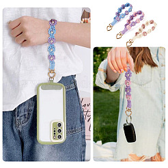 3 pendentif décoratif en forme de fleur tressée en coton&nbsp;AJEW-TA0002-72C
