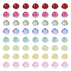 128 Stück 8 Farben transparent gespritzte Glasperlen&nbsp;GLAA-TA0001-26