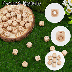 156 stücke 26 arten holz europäischen perlen&nbsp;WOOD-SC0002-29