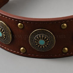 Hundehalsband aus PU-Leder&nbsp;AJEW-WH20018-191A-02