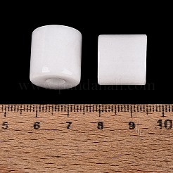 Natürliche weiße jade europäische perlen&nbsp;G-P520-05W