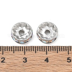 Perline distanziatrici in strass in acciaio inossidabile 304&nbsp;RB-CBA18B7-01P-18