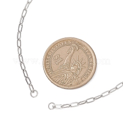 Herstellung einer Halskette aus 2.5 mm Edelstahl 304 mit Büroklammern&nbsp;AJEW-JB01496-01