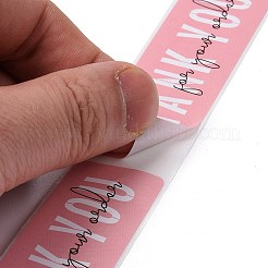 Rosa Rechteckpapier danken Ihnen Aufkleber&nbsp;LS-DIY-C042-07B