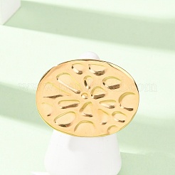 Anelli aperti con polsino in acciaio inossidabile 304 per donna&nbsp;RJEW-C162-01B-G