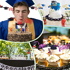 Centrotavola di carta per festa di laurea&nbsp;DIY-WH0588-94A